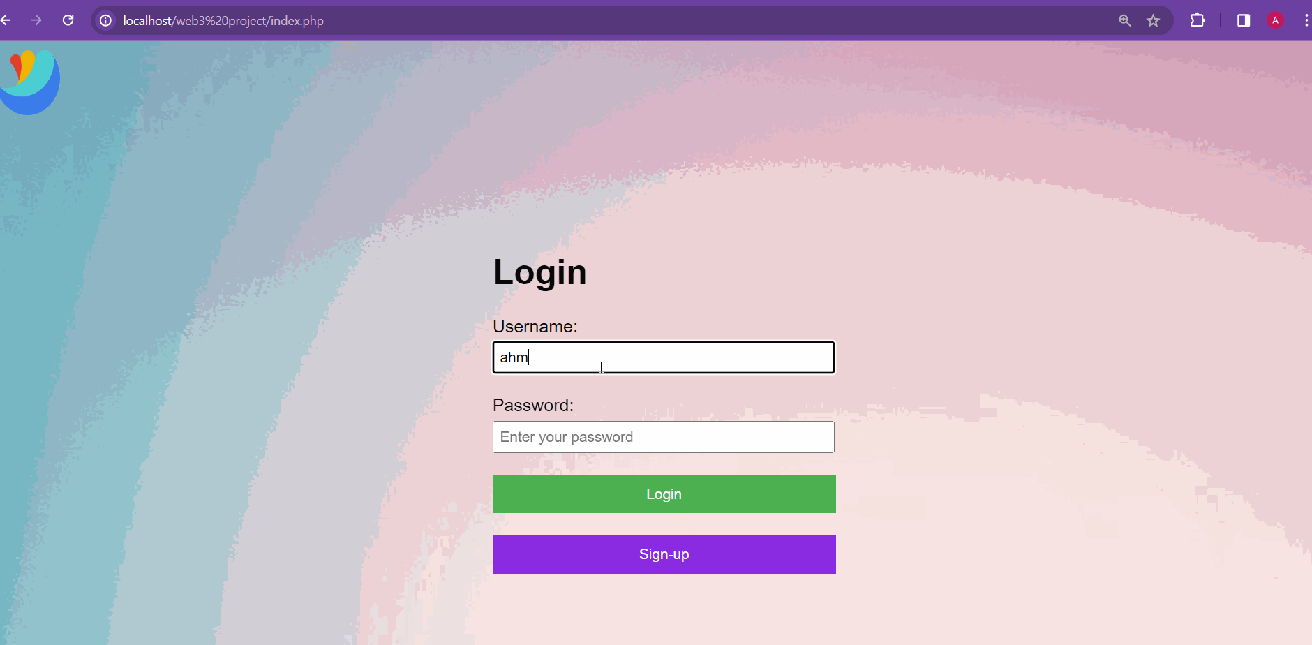 Recorded Mystic Marketplace login flow